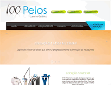 Tablet Screenshot of 100peloslaser.com.br